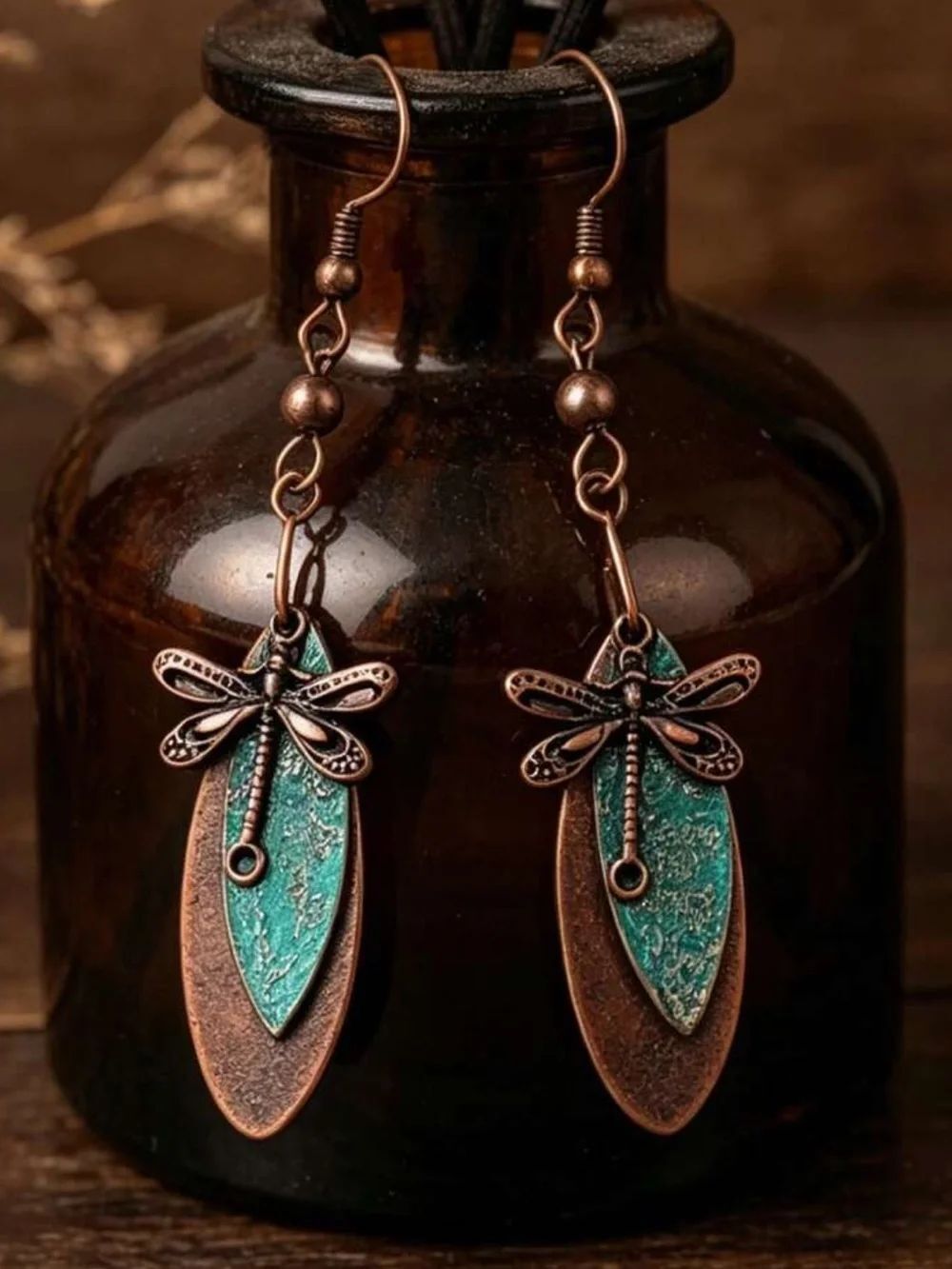 Dragonfly Dangle  Earrings N2393